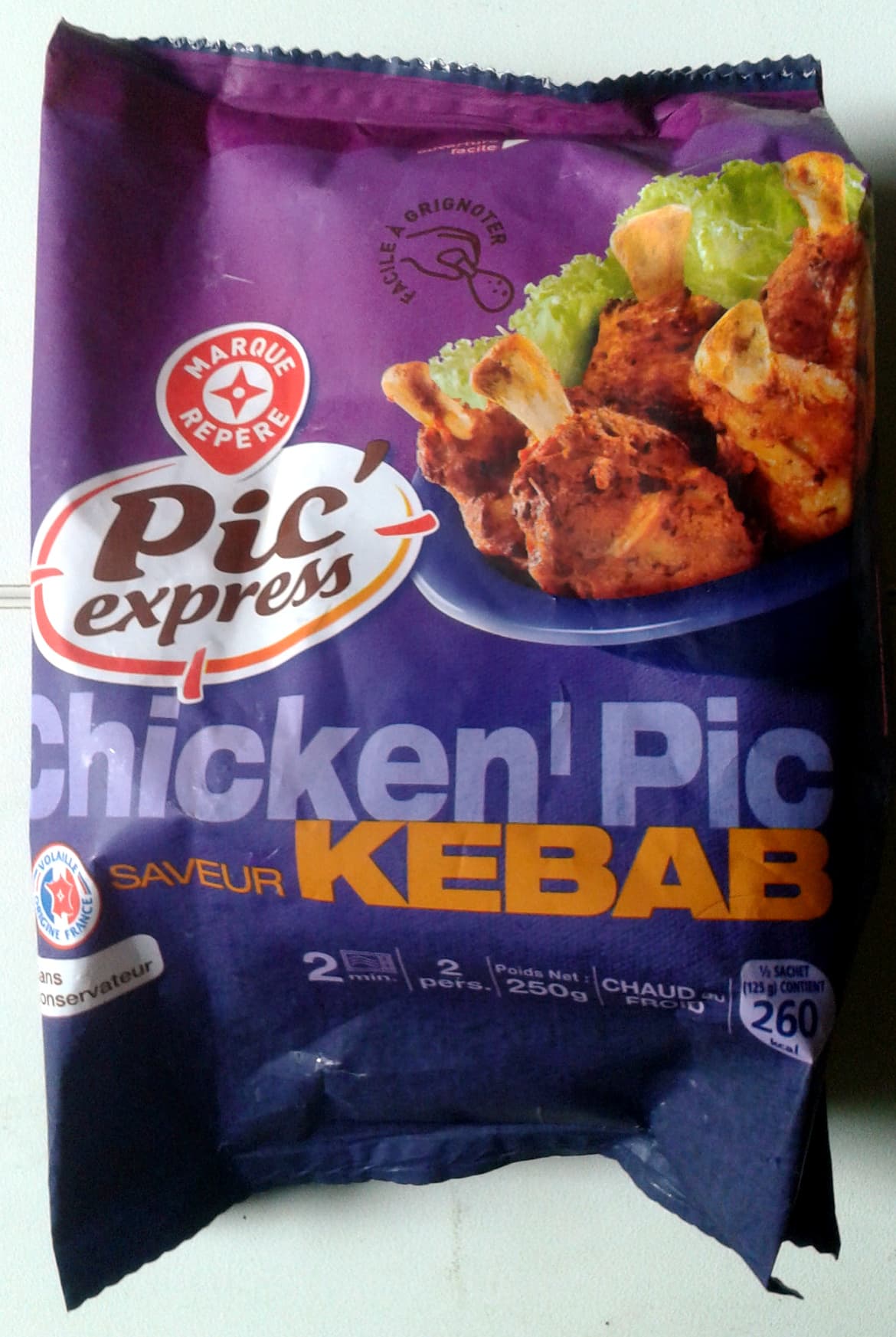 Marque Repère Chicken'Pic saveur Kebab packshot