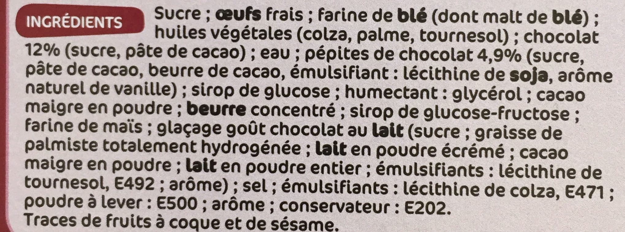 Marque Repère Brownies au Chocolat packshot
