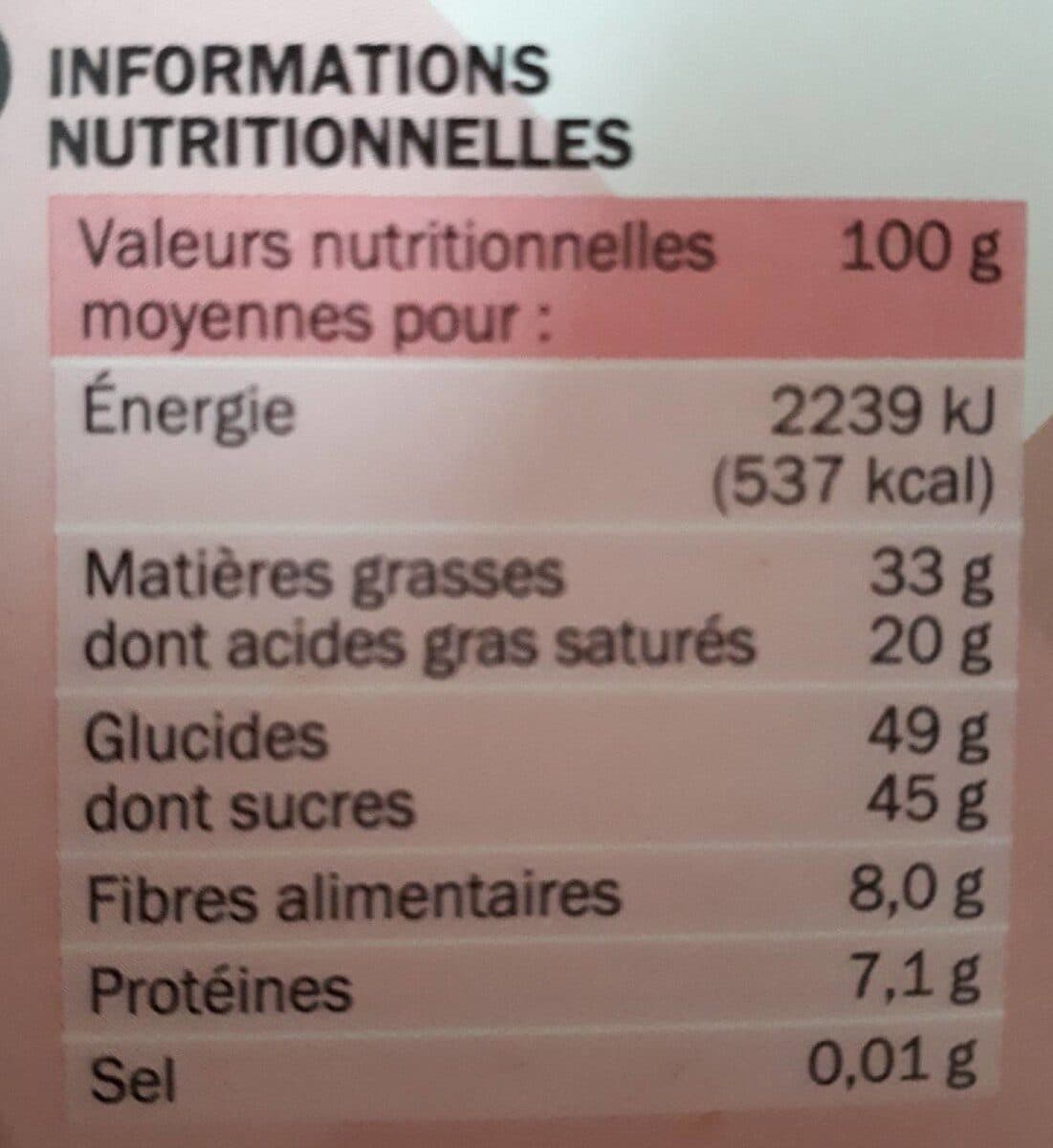 Marque Repère Chocolat noir aux pépites de framboises packshot