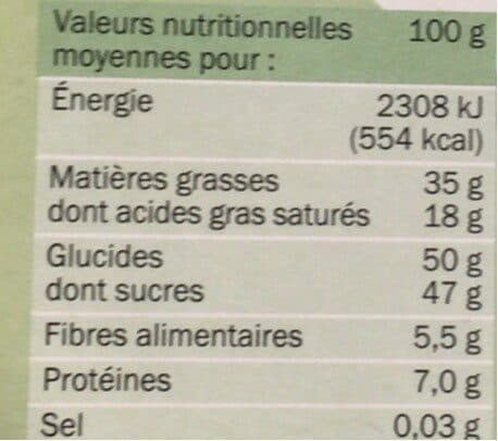 Marque Repère Chocolat noir fourré praliné packshot