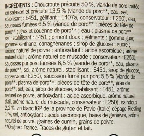 Marque Repère Choucroute royale packshot