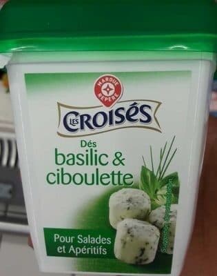 Marque Repère Dés basilic & ciboulette pour salades et apéritifs packshot