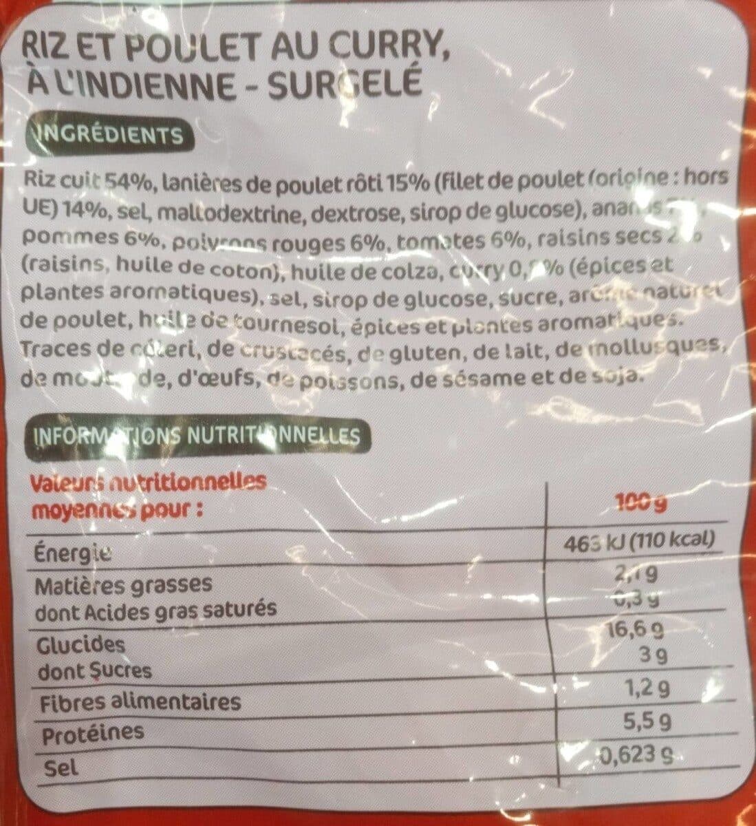 Marque Repère Curry de Poulet à l'Idienne packshot