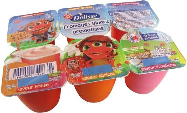 Délisse Fromages blancs aromatisés aux fruits packshot