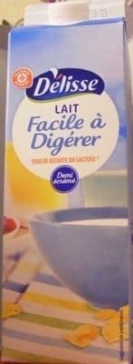 Délisse Lait Facile à digérer Demi-écrémé packshot