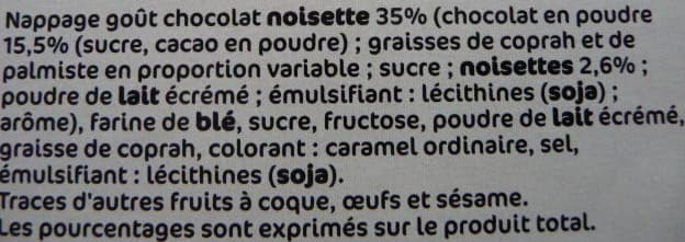 Marque Repère Les Tubes à Délice Nappage goût chocolat noisette packshot