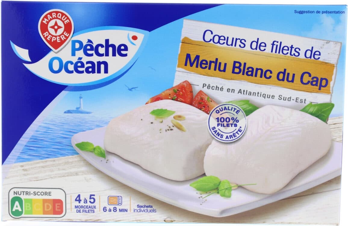Marque Repère Cœurs de filets de Merlu Blanc du Cap packshot