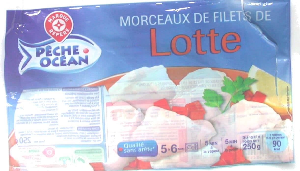 Marque Repère Morceaux de filets de lotte packshot