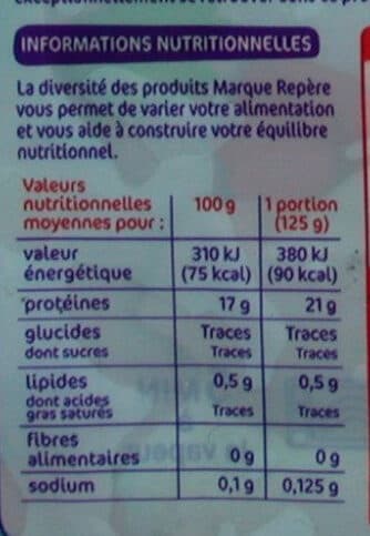 Marque Repère Morceaux de filets de lotte packshot