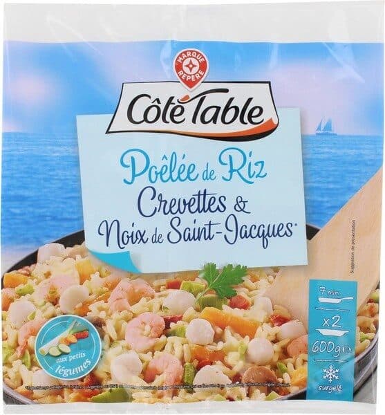 Marque Repère Poêlée de riz, crevettes et noix de Saint-Jacques packshot