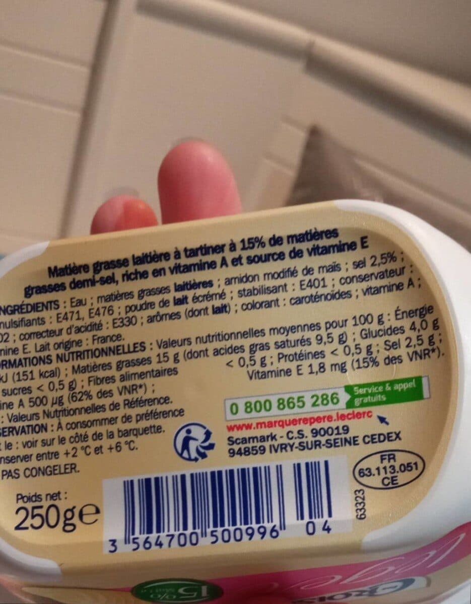 Marque Repère Mg à tartiner léger 15% packshot