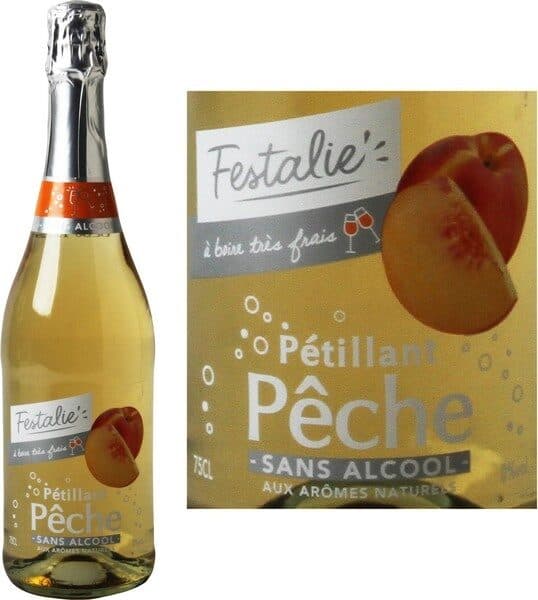 Marque Repère Pétillant arômatisé pêche sans alcool packshot