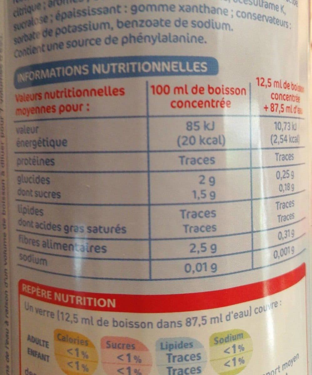 Open Food Facts Agrumes sans Sucre packshot
