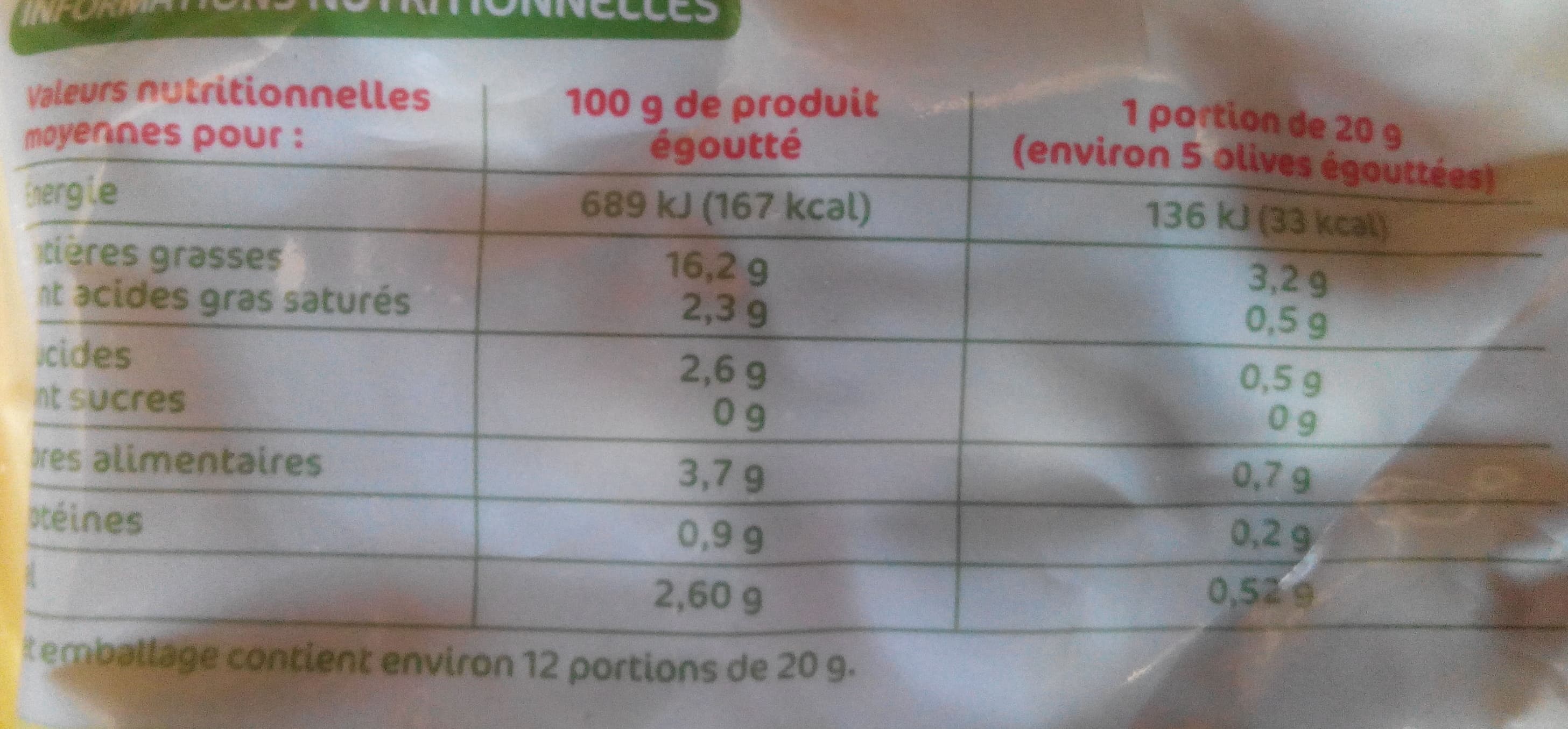 Marque Repère Olives vertes à l'ail et au thym packshot