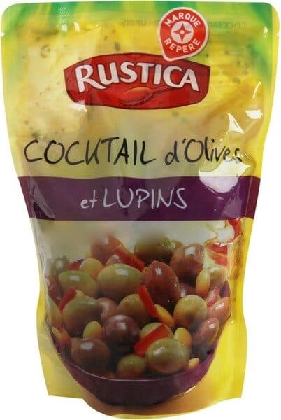 Marque Repère Olives cocktail et lupins packshot