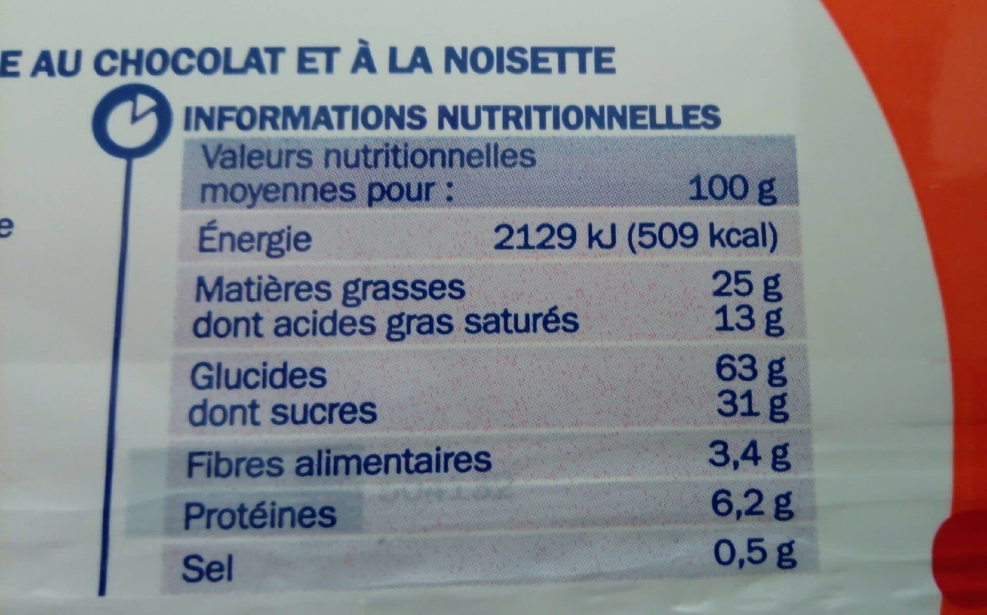 Marque Repère Tartelette chocolat lait noisettes packshot