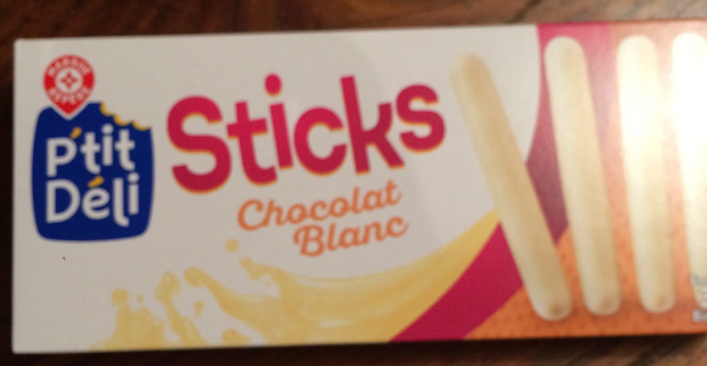 Marque Repère Bâtonnets chocolat blanc packshot