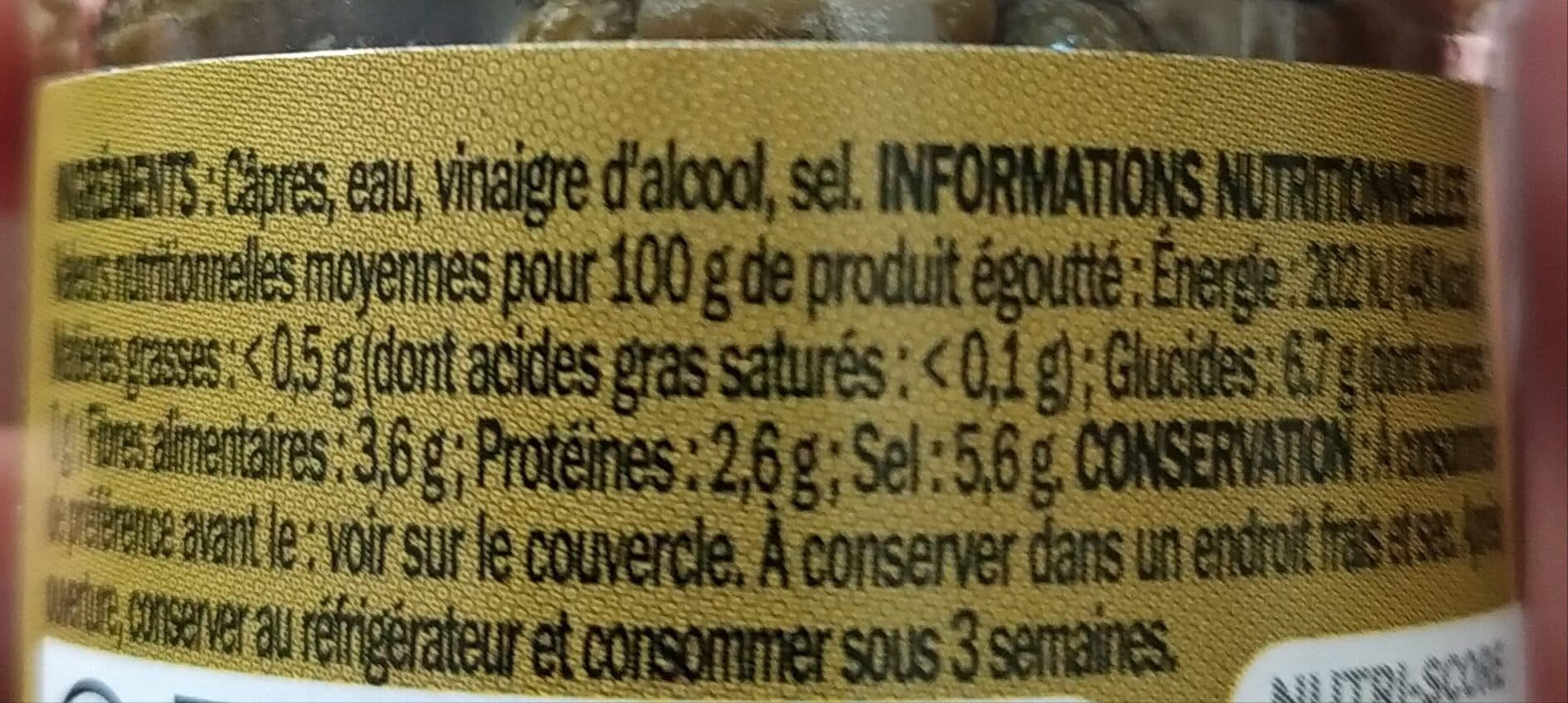 Marque Repère Câpres surfines au vinaigre packshot