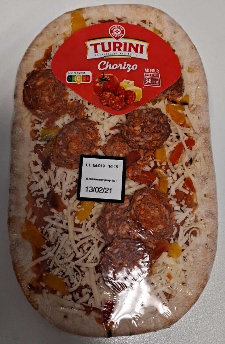 Marque Repère Pizza individuelle au chorizo packshot