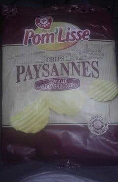 Marque Repère Chips paysannes saveur lardons-oignon packshot