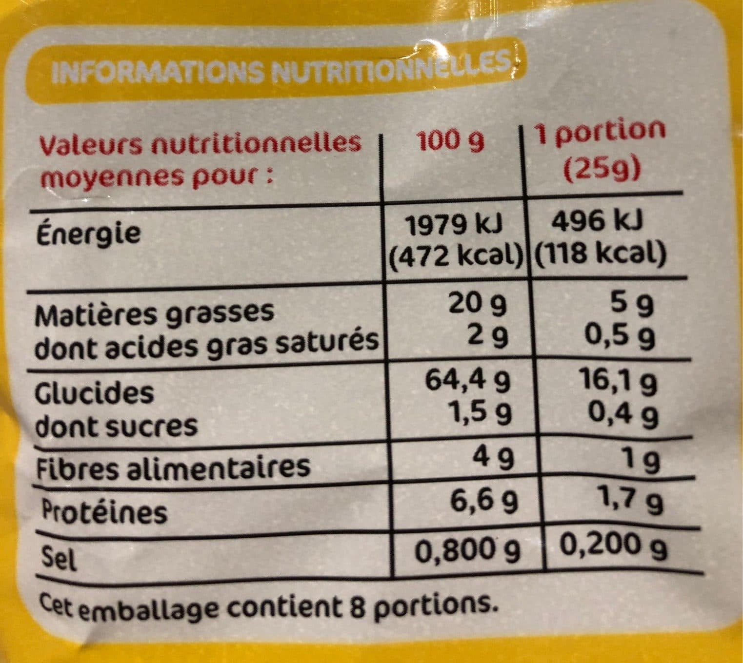 Marque Repère Tortillas Chips Nature packshot
