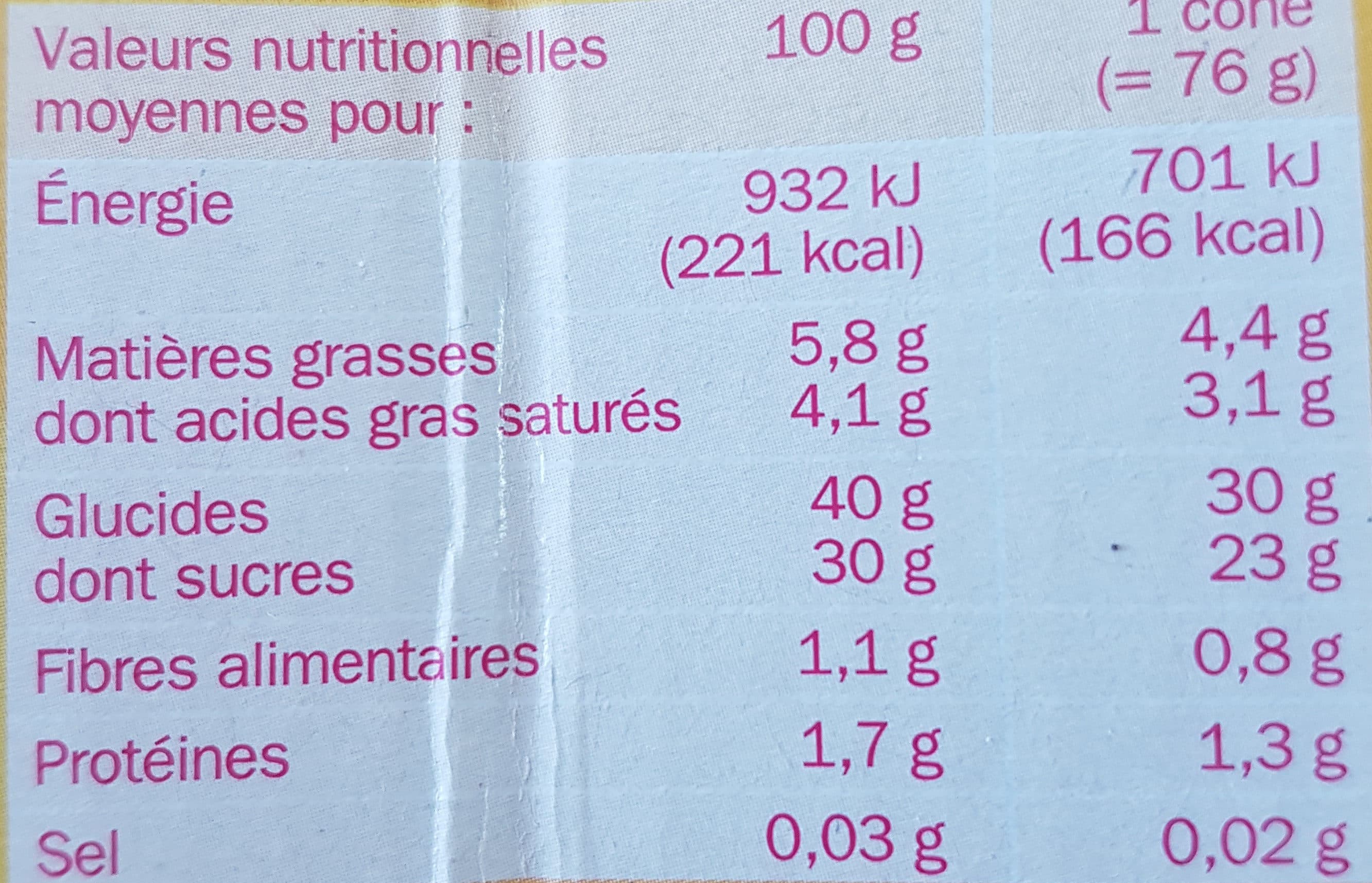 Marque Repère Cônes sorbet mangue passion x 6 packshot