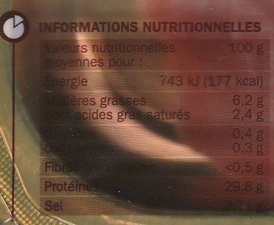 Marque Repère Noix de jambon x 8 tranches packshot