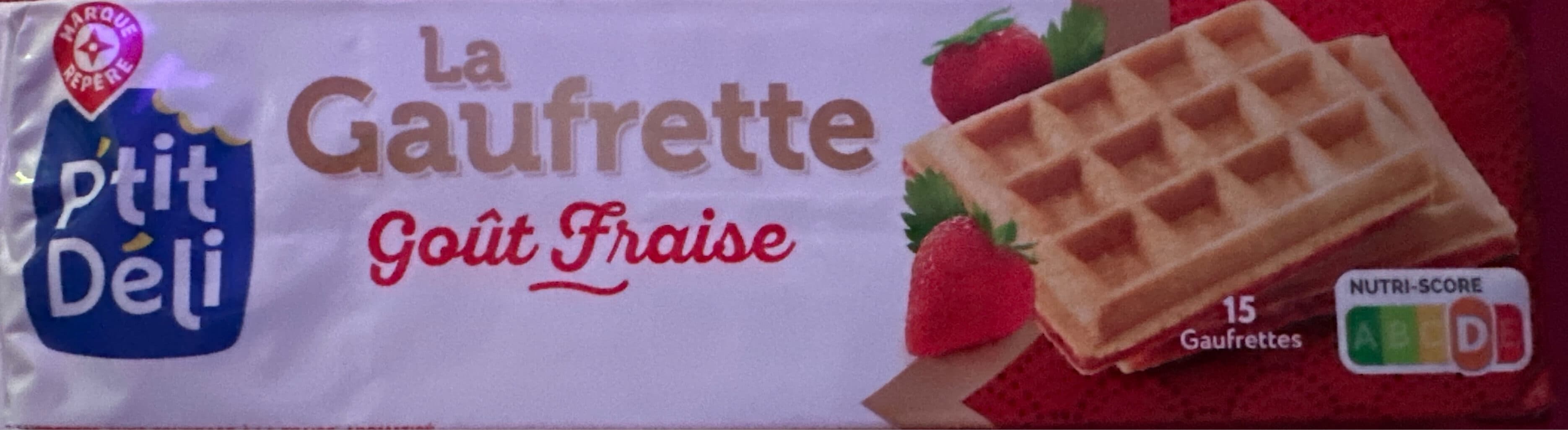 Marque Repère Gaufrettes P'tit Deli Fraise x18 packshot
