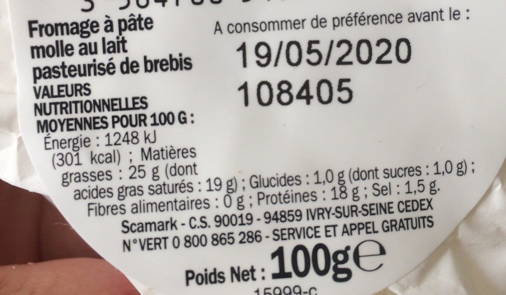 Marque Repère Fromage de brebis 25% Mat. Gr. packshot