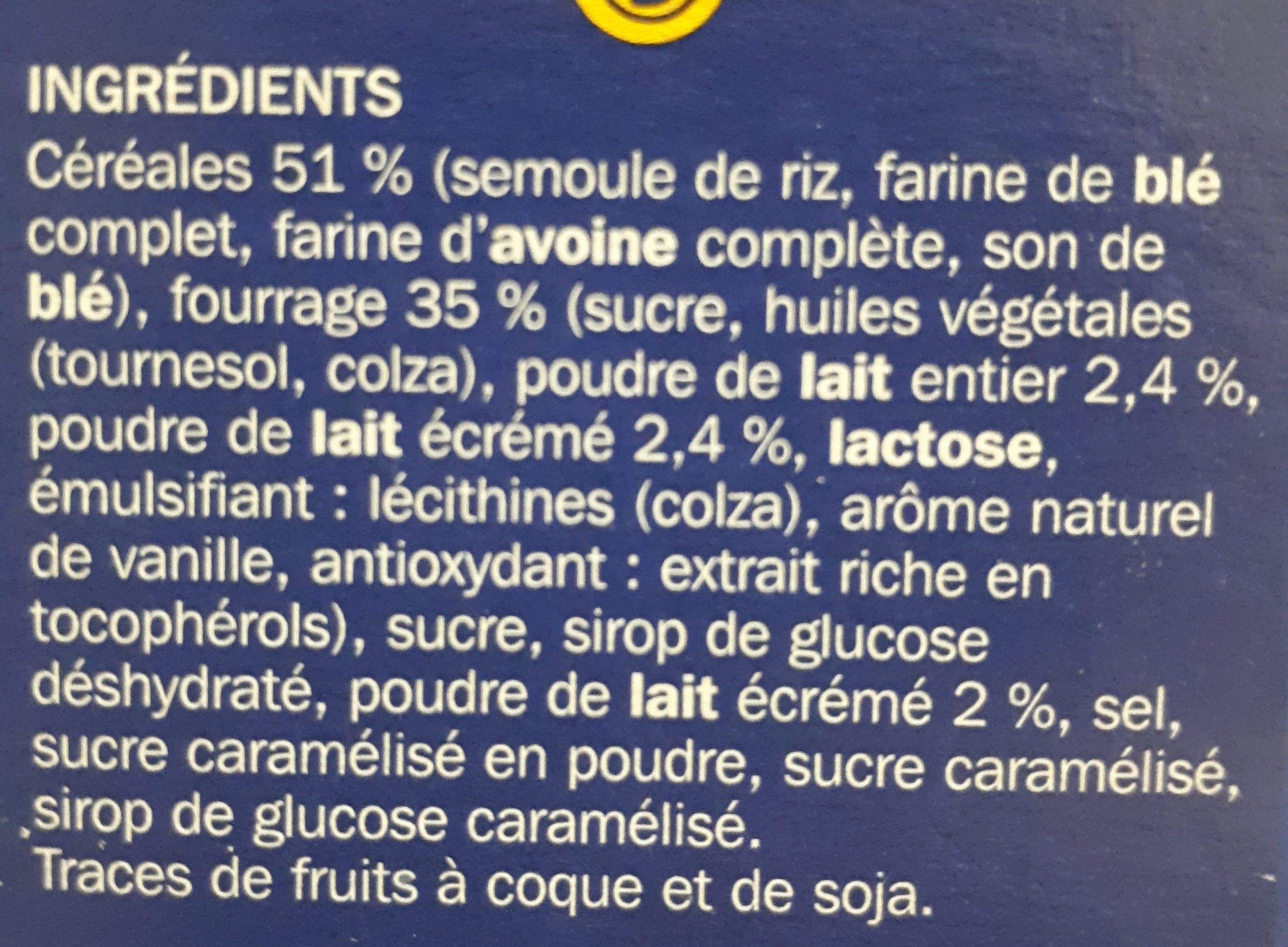 Marque Repère Céréales fourrées au lait packshot