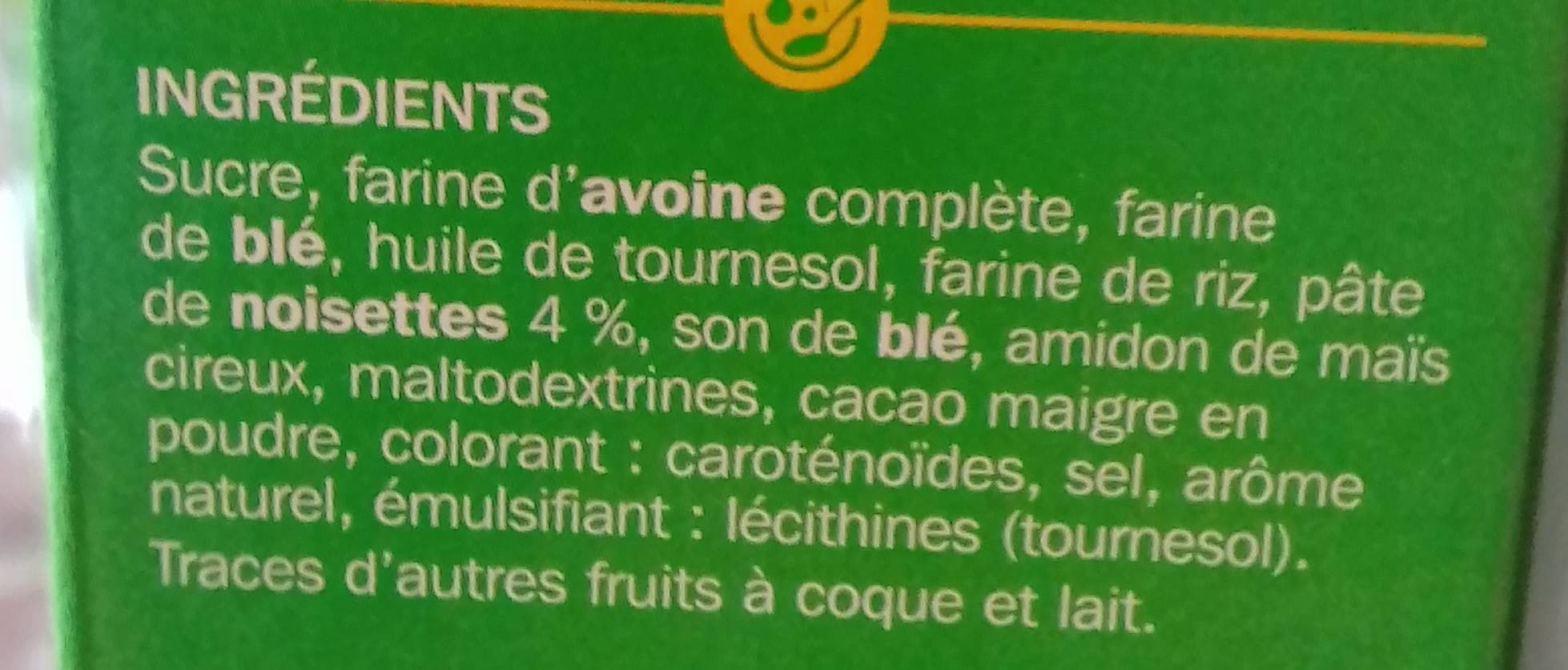 Marque Repère Céréales fourrées chocolat noisette packshot
