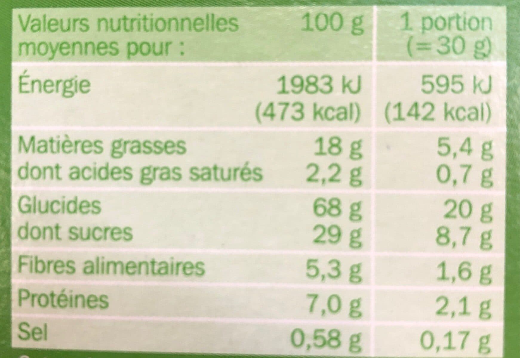 Marque Repère Céréales fourrées chocolat noisette packshot