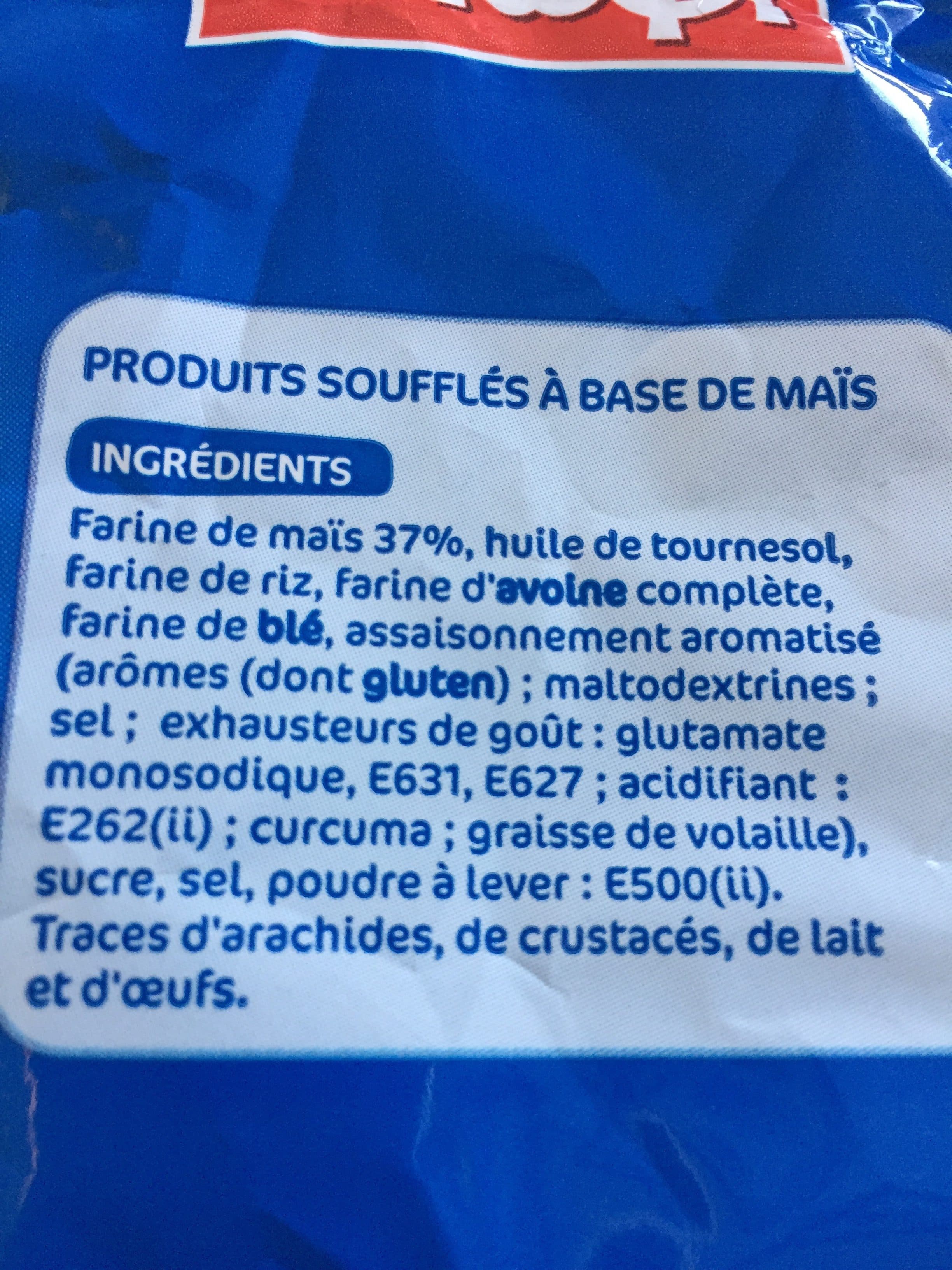 Marque Repère Snacks soufflés tornades nature packshot