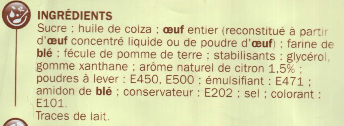 Marque Repère Moelleux saveur citron packshot