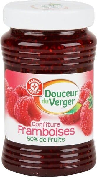 Marque Repère Confiture de framboises packshot