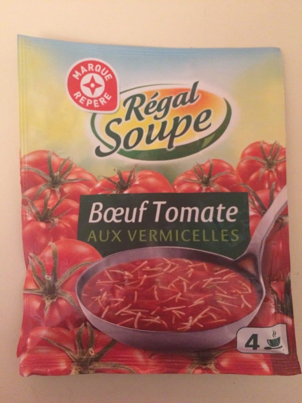 Marque Repère Soupe boeuf tomates vermicelles packshot