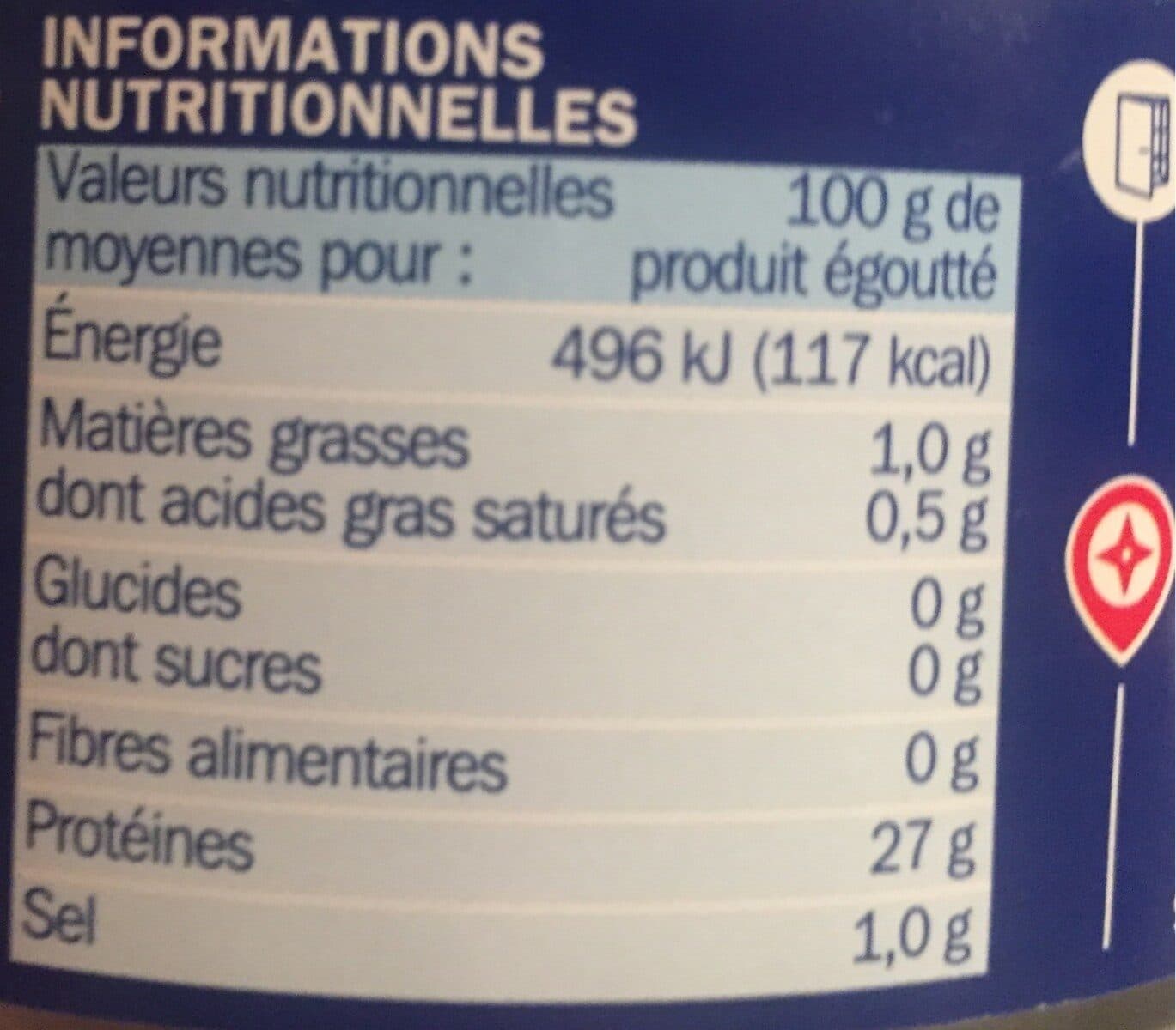 Marque Repère Thon entier Albacore au naturel packshot