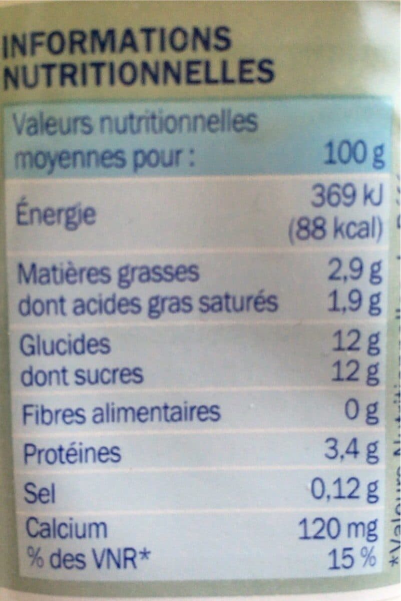 Délisse Lait fermenté au bifidus saveur vanille packshot