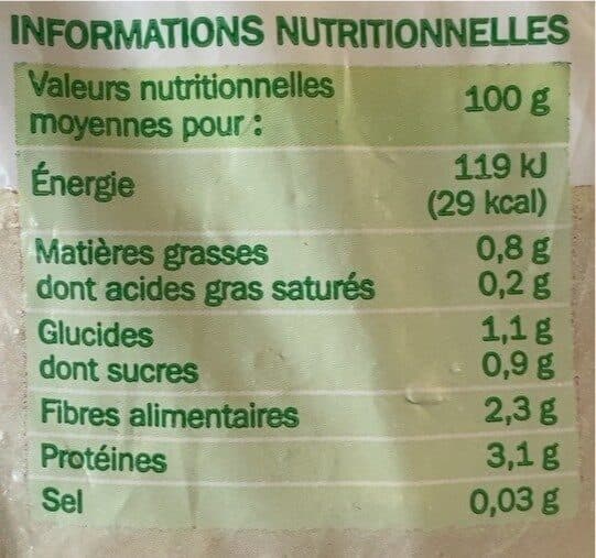 Marque Repère Purée Brocolis nature packshot