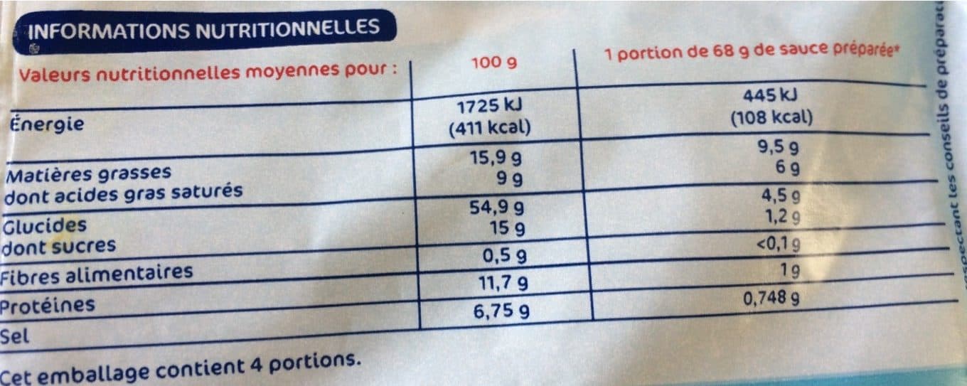 Marque Repère Sauce hollandaise déshydratée packshot