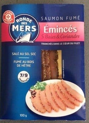 Marque Repère Émincé de saumon fumé aux 5 baies packshot