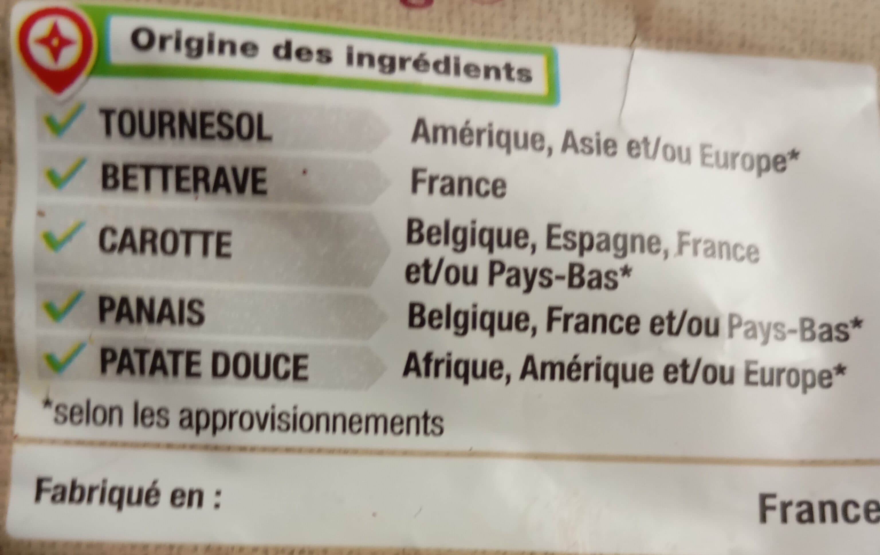 Marque Repère Chips de légumes packshot