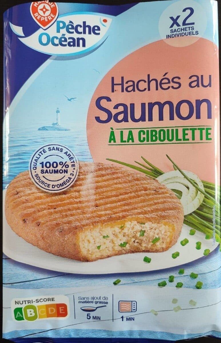 Marque Repère Hachés au saumon à la ciboulette packshot