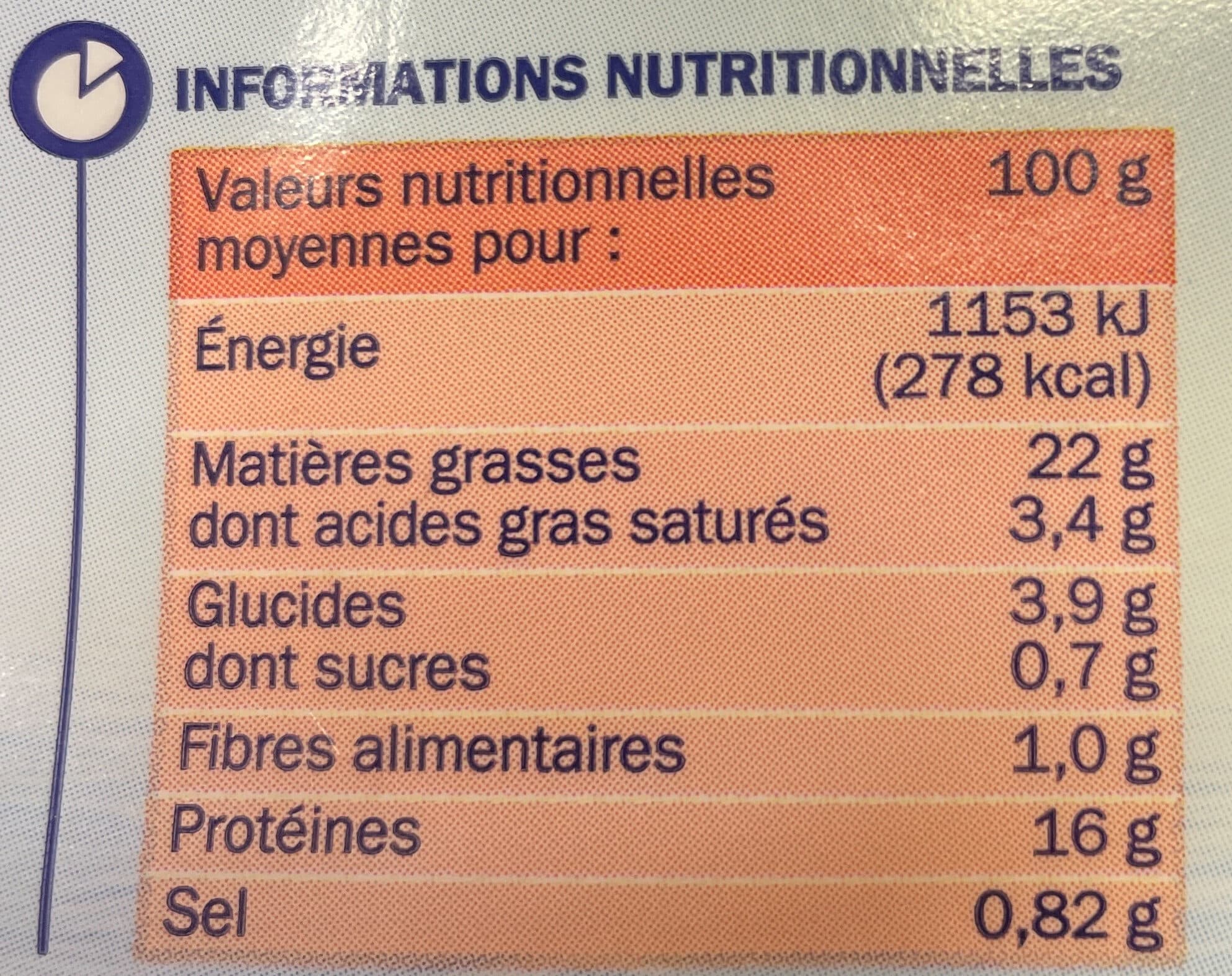 Marque Repère Hachés au saumon à la ciboulette packshot
