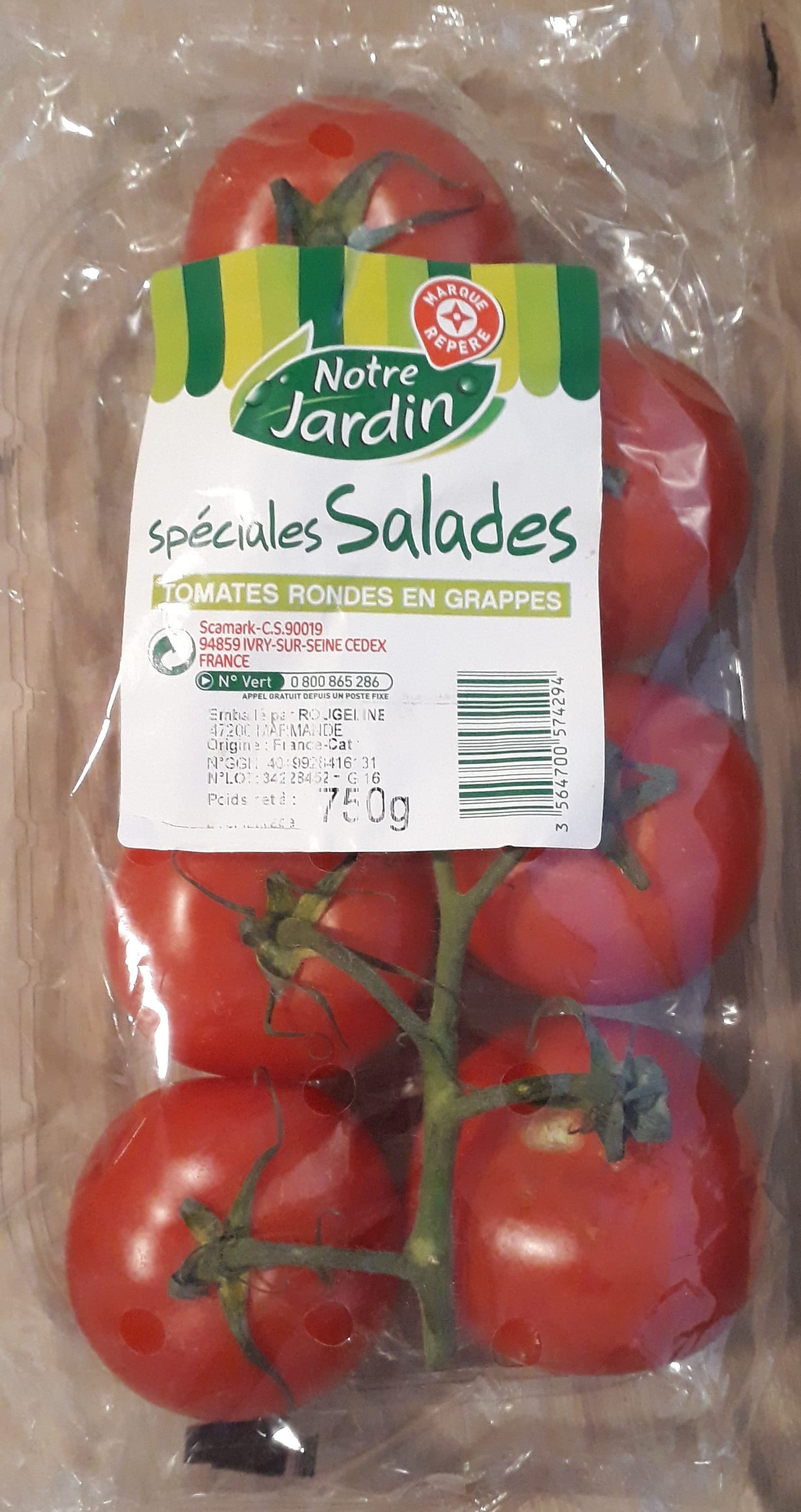 Marque Repère Tomates rondes en grappes Spéciales Salades packshot