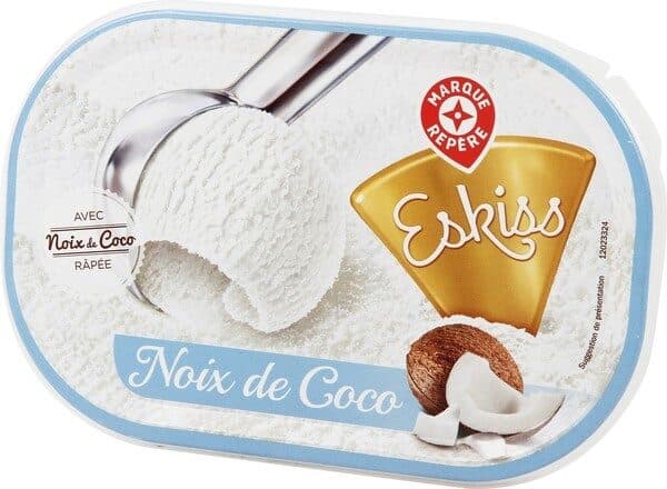 Marque Repère Crème glacée Noix de coco packshot