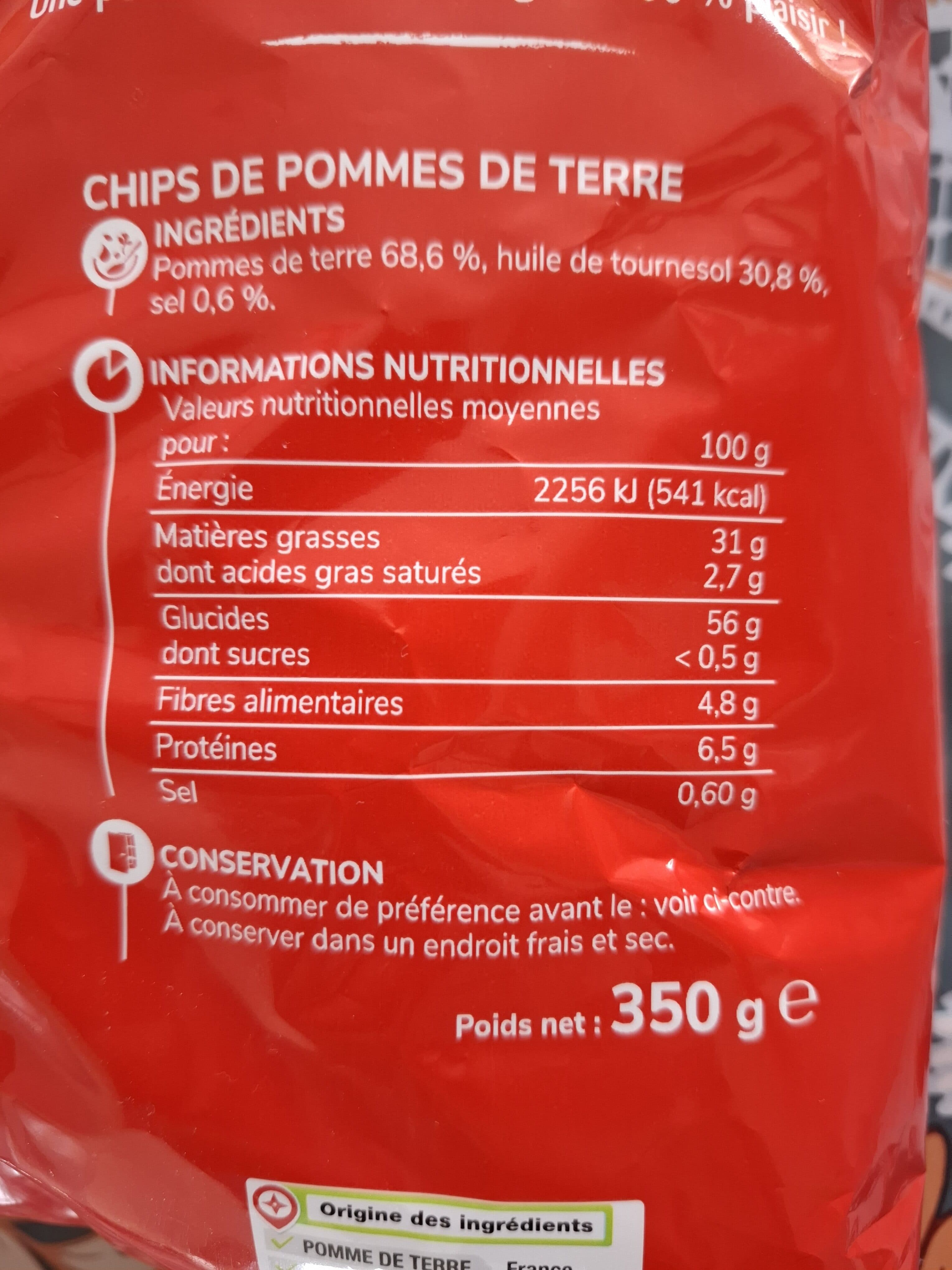 Marque Repère Chips nature Maxi Format packshot