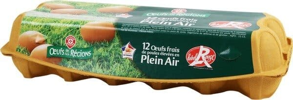 Marque Repère Oeufs plein air label rouge x 12 packshot