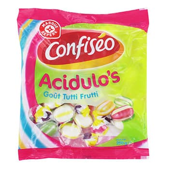 Marque Repère Bonbons striés goûts acidulés packshot