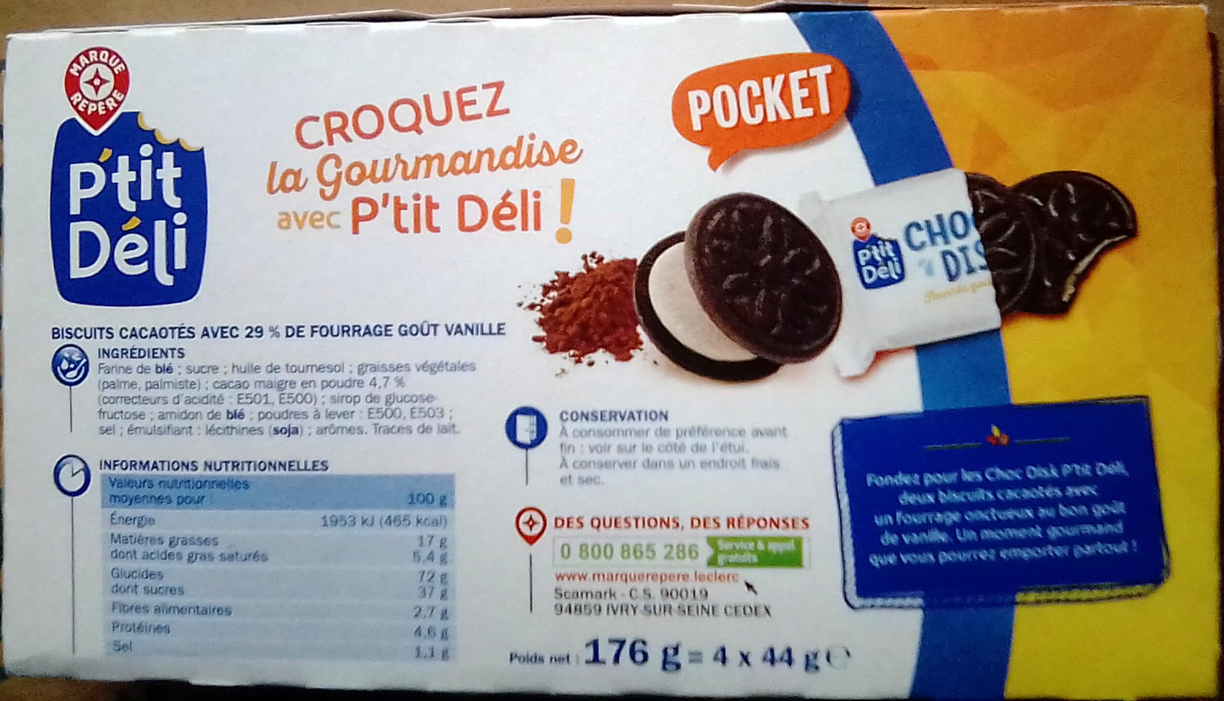 Marque Repère Choc Disk - Pocket - Fourrés Goût Vanille packshot